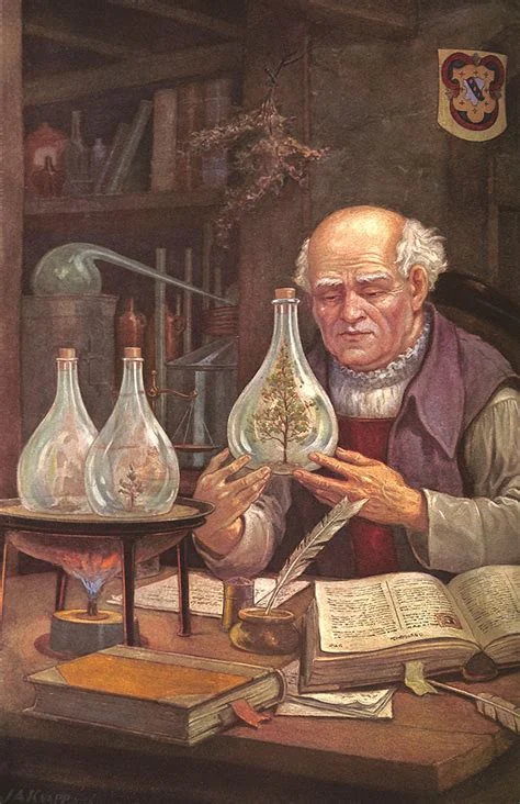 Historische Darstellung von Paracelsus